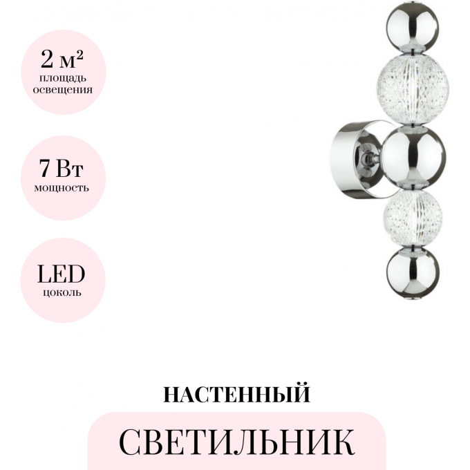 Бра ODEON LIGHT CRYSTAL 5007/7WL