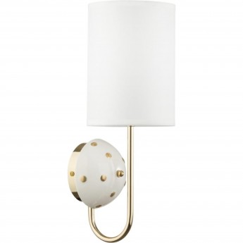 Бра ODEON LIGHT POLLEN MODERN ODL_EX24 43 E14 1*40W металл керамика ткань, золотой молочный белый Бра ODEON LIGHT POLLEN MODERN ODL_EX24 43 E14 1*40W металл керамика ткань, золотой молочный белый