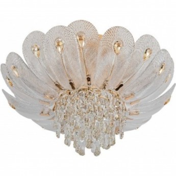 Люстра ODEON LIGHT PAROTI HALL ODL24 519 E14 7*40W металл хрусталь стекло, золото прозрачный янтарный Люстра ODEON LIGHT PAROTI HALL ODL24 519 E14 7*40W металл хрусталь стекло, золото прозрачный янтарный