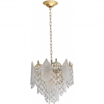 Люстра ODEON LIGHT TEARS HALL ODL24 511 E14 11*40W металл хрусталь стекло, золото прозрачный/ Люстра ODEON LIGHT TEARS HALL ODL24 511 E14 11*40W металл хрусталь стекло, золото прозрачный/