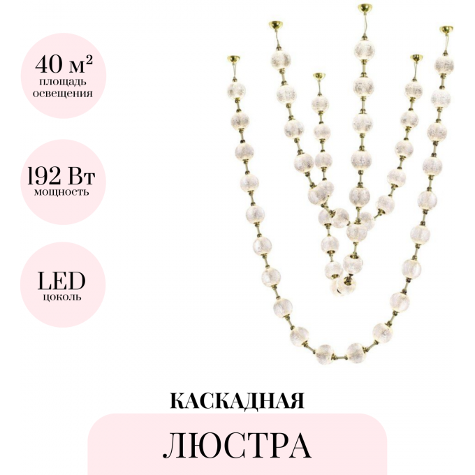 Подвесная люстра ODEON LIGHT CRYSTAL 5008/192L