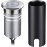 Встраиваемый грунтовый светильник ODEON LIGHT NATURE INGRO IP67 LED 3W 4000K 12V/24V черный/металл 6660/1GL